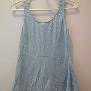 Blue Peplum summer top